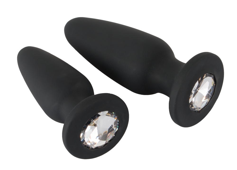 2er-Set Analplugs mit Glitzerstein Sex-Spielzeuge online kaufen 2er-Set Analplugs mit Glitzerstein Sex-Spielzeuge online kaufen