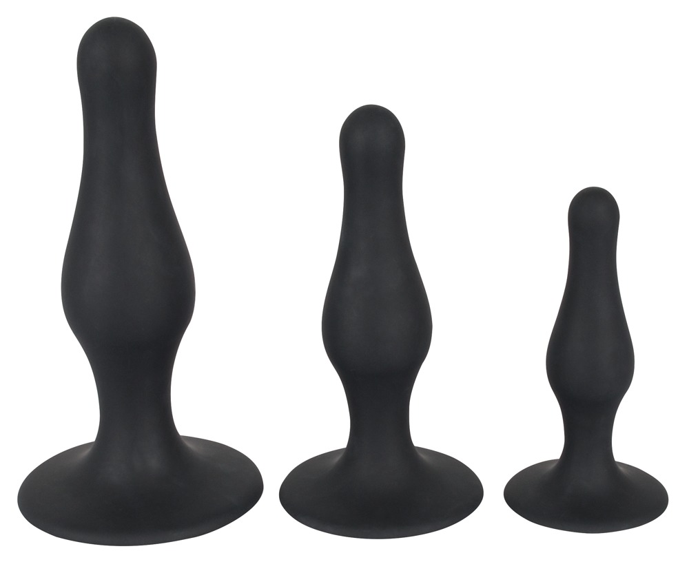 3-teiliges Analplug-Set aus Silikon Sex-Spielzeuge online kaufen