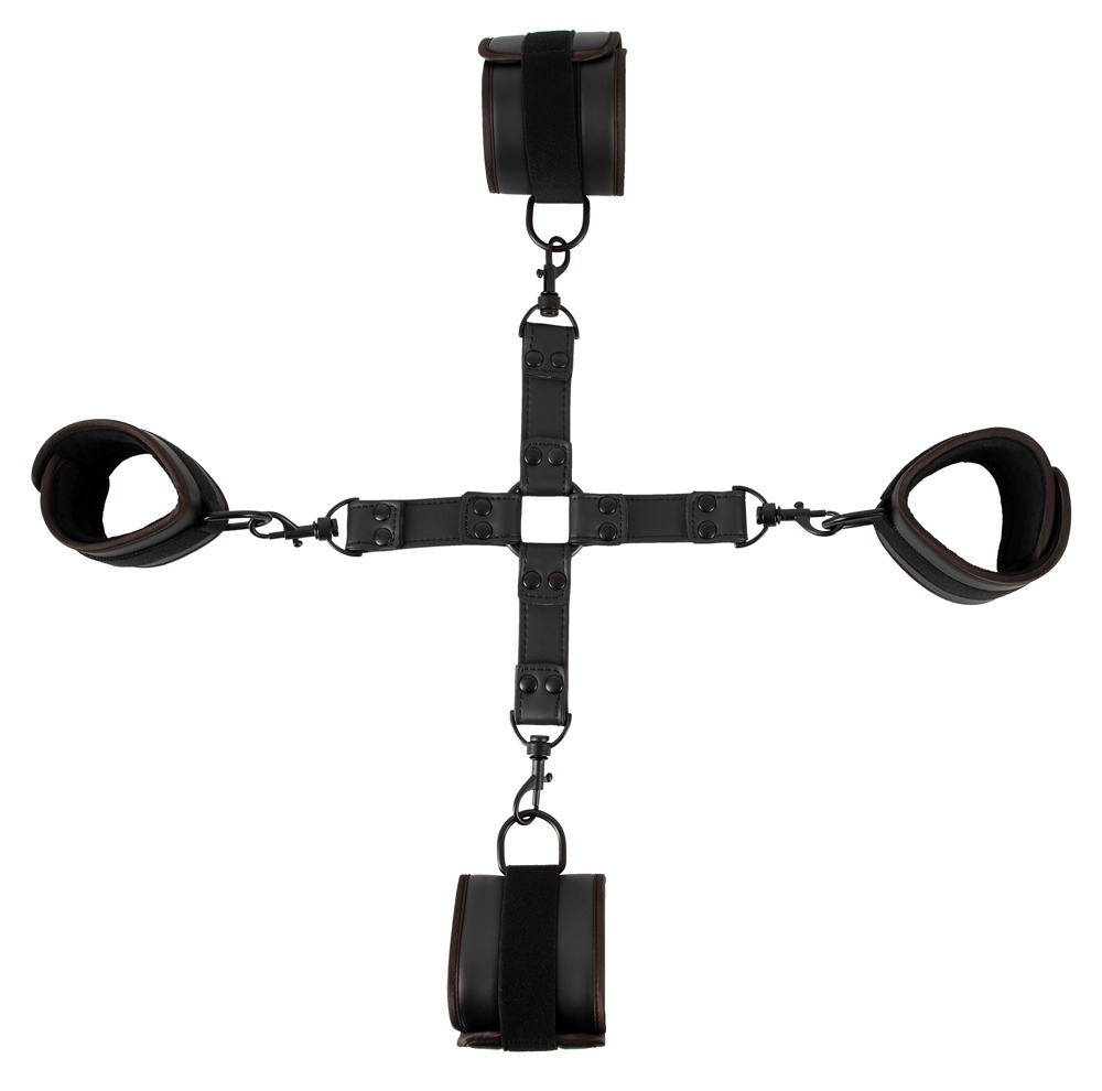 3-teiliges Bondage-Set in stilvoller Leder-Optik Fetisch online kaufen