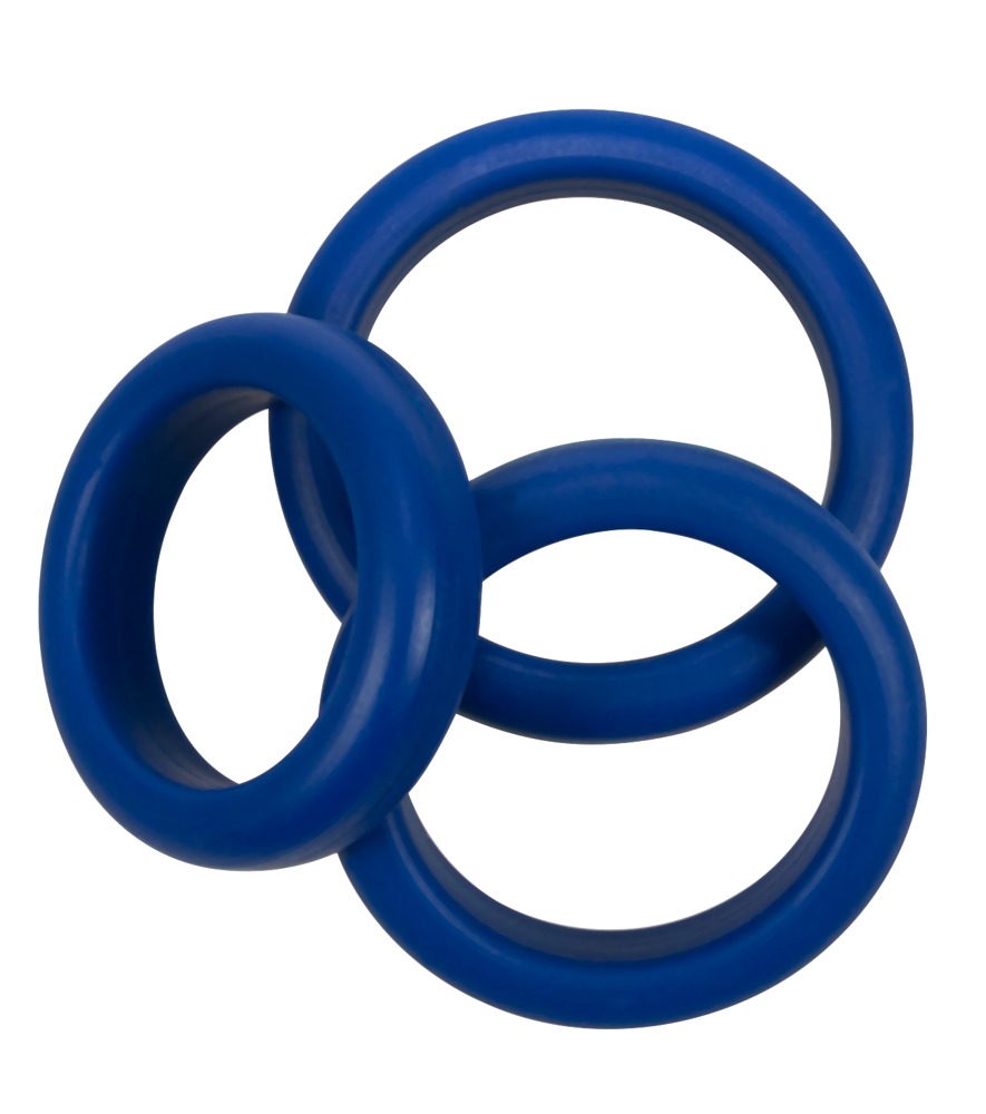 3-teiliges Penisringset „Blue Mate“ Sex-Spielzeuge online kaufen