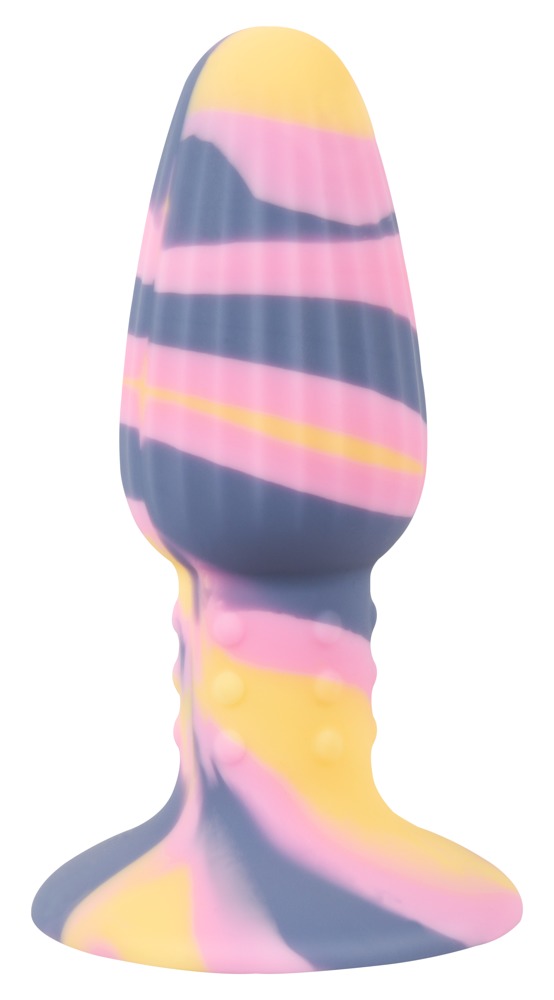 Analplug „Colorful Joy Triple Colour Butt Plug“ mit Saugfuß Sex-Spielzeuge online kaufen
