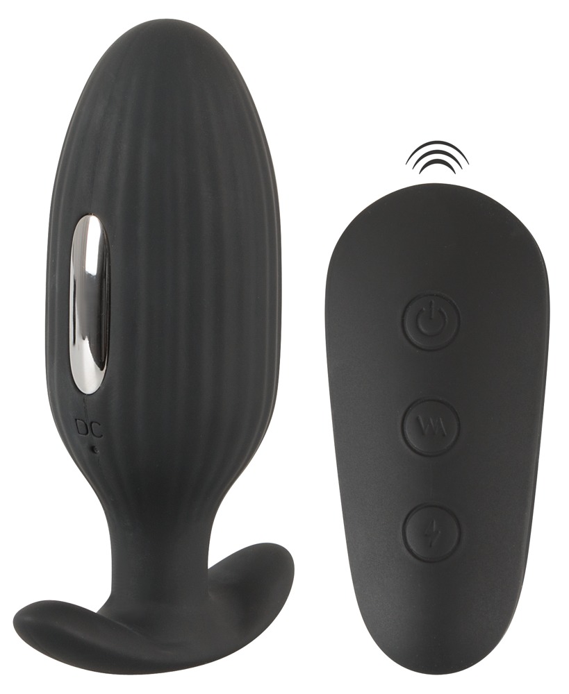 Analplug „E-Stim Butt Plug“, mit 3 Reizstromstärken und 7 Vibrationsmodi bequem per kabelloser Fernbedienung Fetisch online kaufen