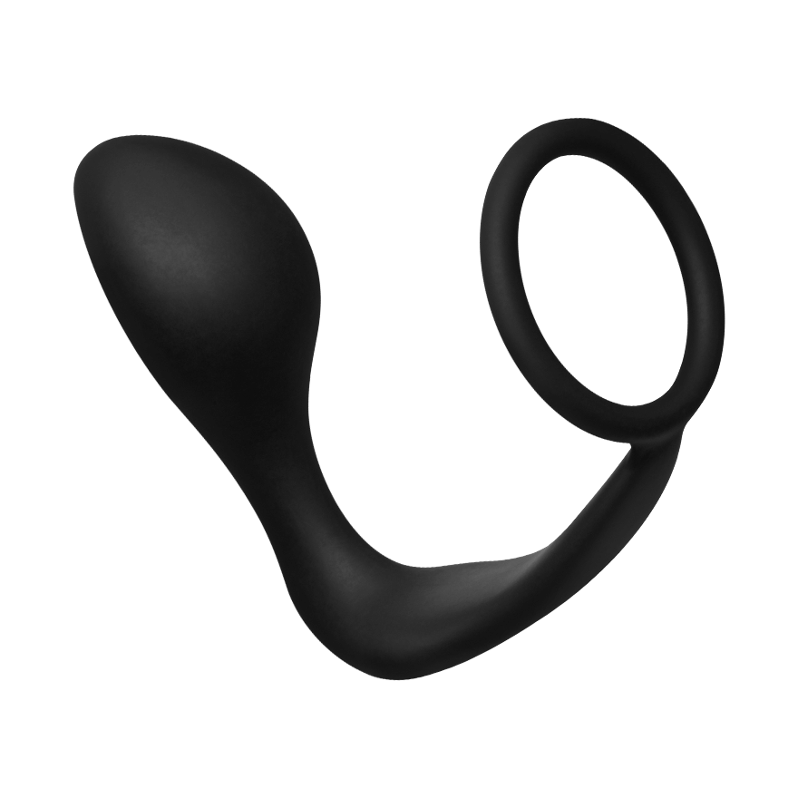 Analplug mit Hodenring, Silikon, 8 cm Sex-Spielzeuge online kaufen