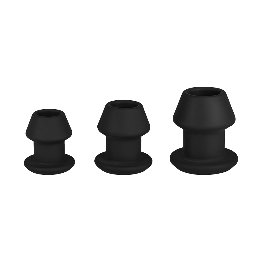 Analplug-Set mit erotischem Tunnel, 7,7-10,2 cm Sex-Spielzeuge online kaufen Analplug-Set mit erotischem Tunnel, 7,7-10,2 cm Sex-Spielzeuge online kaufen