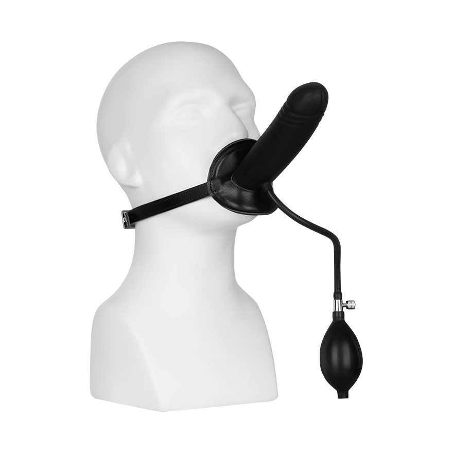 Aufblasbarer Mundknebel mit Dildo BDSM online kaufen