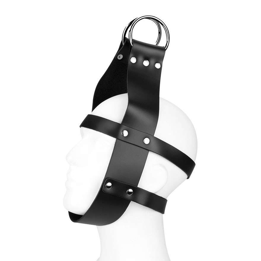 Aufhänge-Maske aus Leder BDSM online kaufen