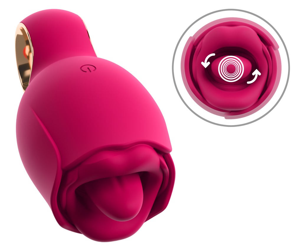 Auflegevibrator „Oral Fun“ mit vibrierender Leck-Zunge Vibrator online kaufen