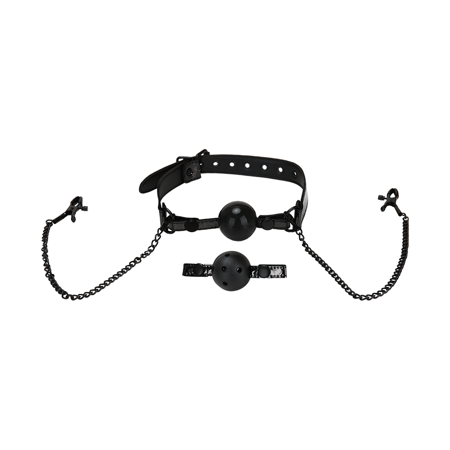 Ball Gag & Nipple Clips BDSM online kaufen