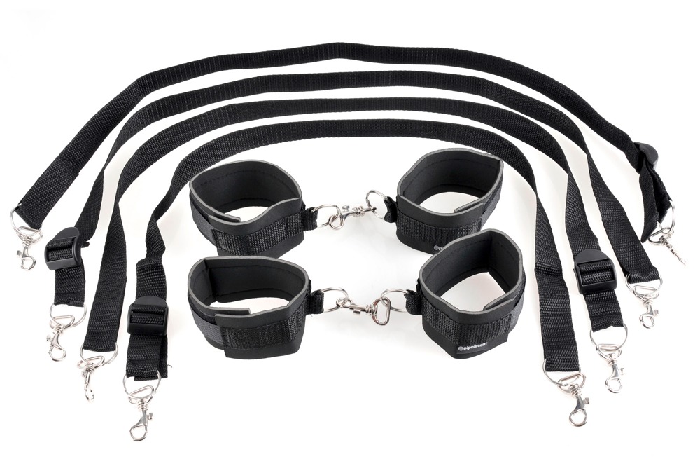 Bettfessel-Set „Cuff & Tether Set“ Fetisch online kaufen