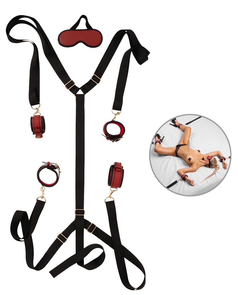 Bettfessel-Set „Under the Bed Restraint Kit“ in edler Optik Sonstige Erotikartikel online kaufen