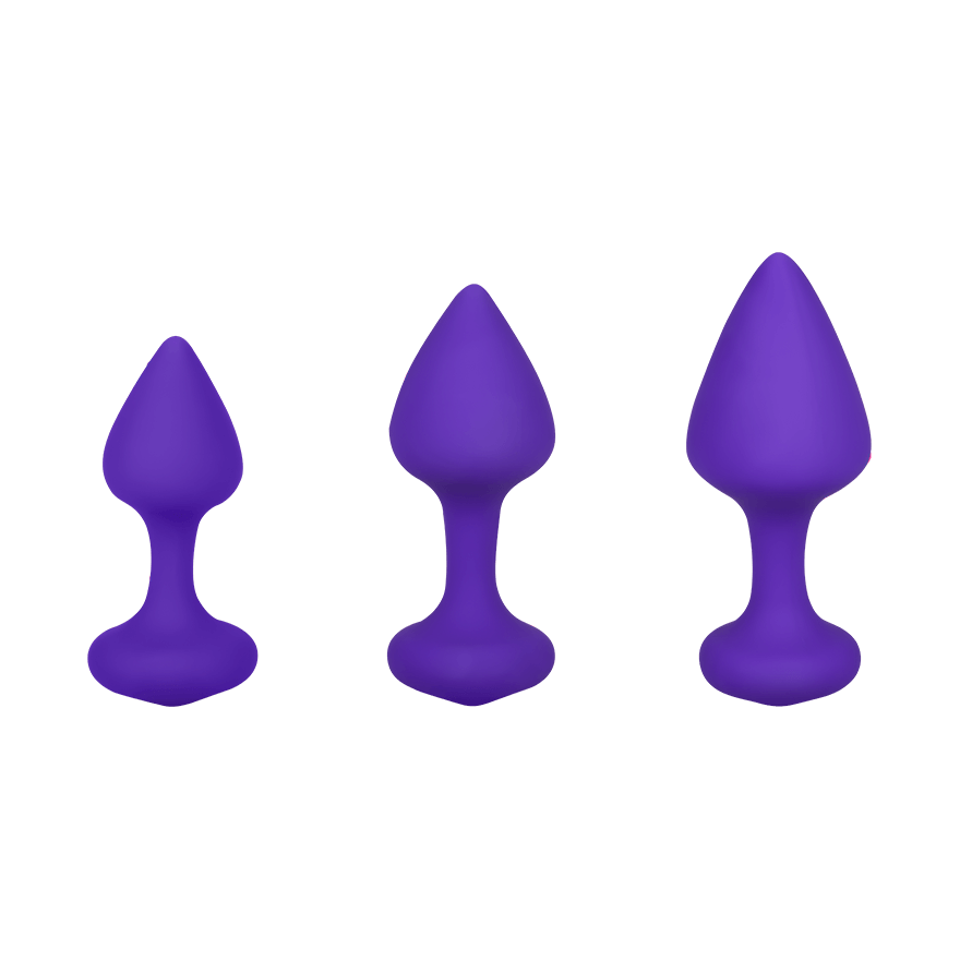 Bibi Butt Plug Set, 3 Teile, 7,5 - 9,5 cm Dessous online kaufen