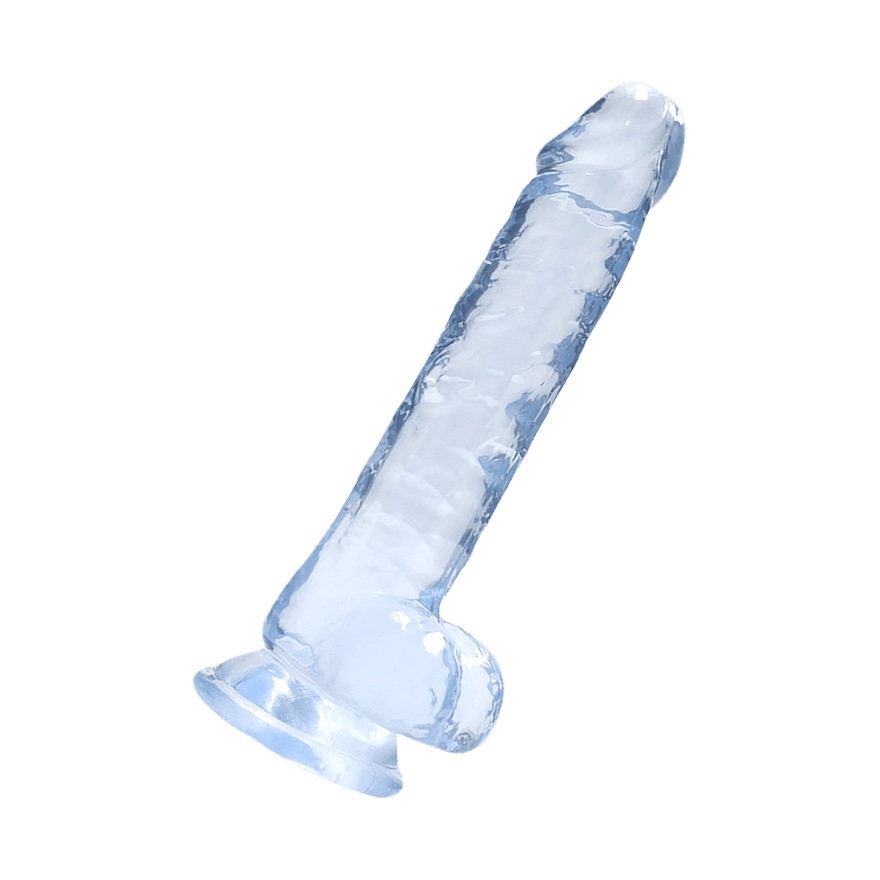 Crystal Clear - Dildo with Balls, 19 cm Sex-Spielzeuge online kaufen