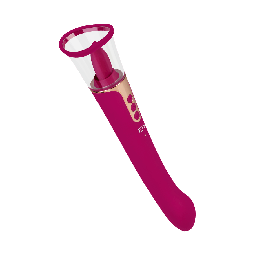 Doppelvibrator mit Saugfunktion, 26,7 cm Vibrator online kaufen