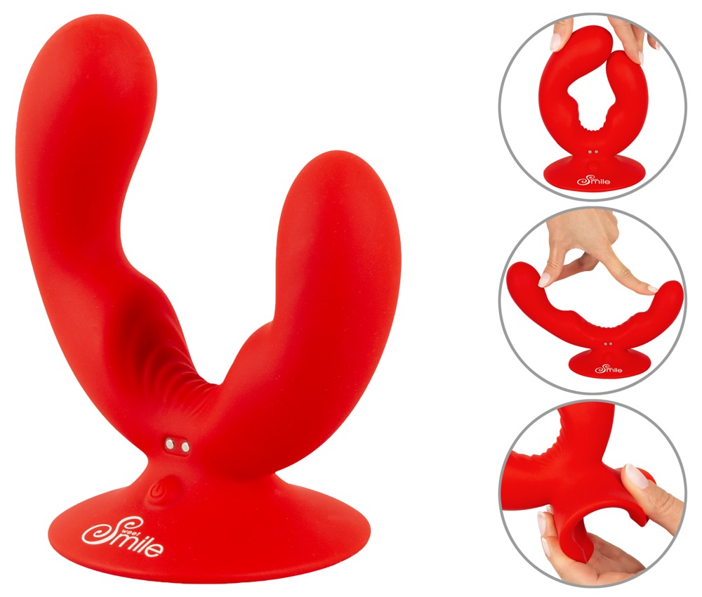 Doppelvibrator mit Saugfuß Vibrator online kaufen