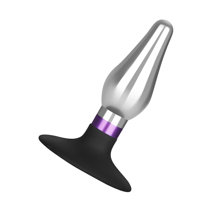 Edelstahl-Analplug mit Silikonbasis, 11cm Sex-Spielzeuge online kaufen