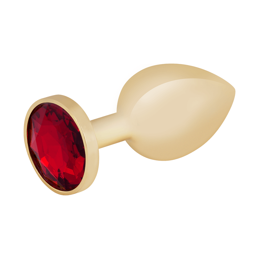 Edelstahl-Dildo mit Kristall, gold, 7,5 cm Sex-Spielzeuge online kaufen