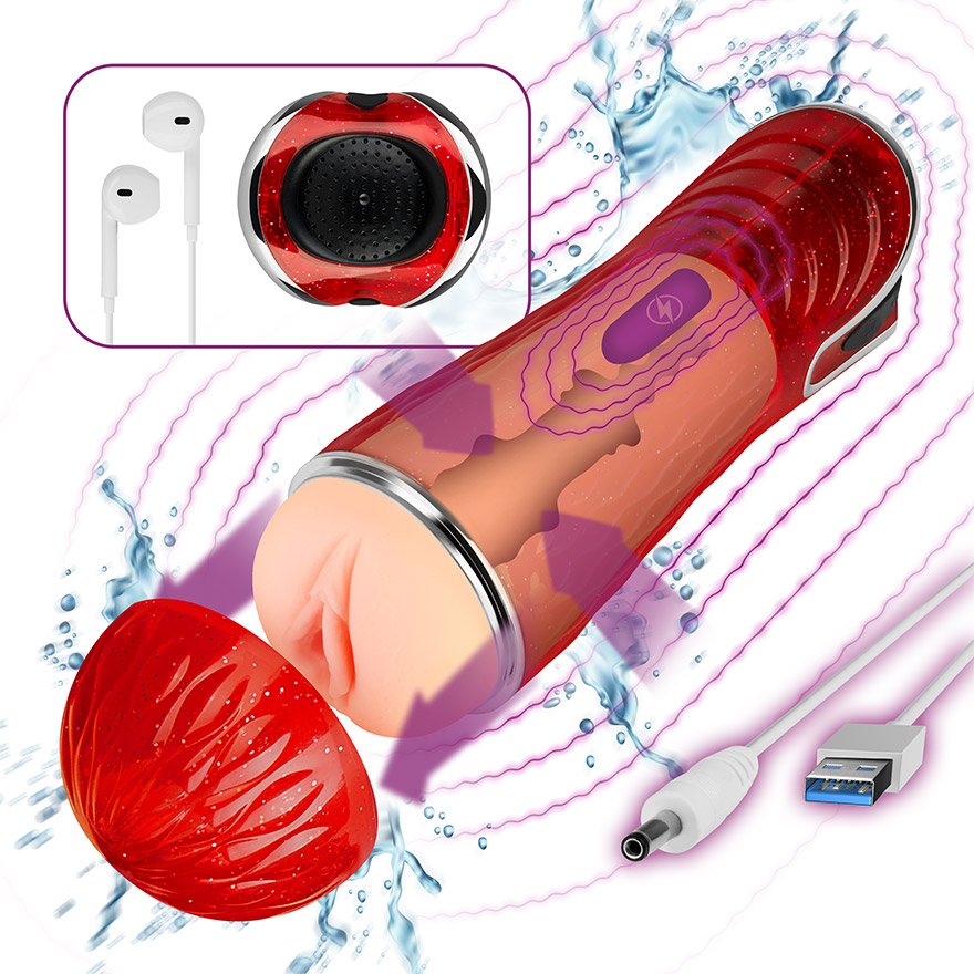 Elektrischer Masturbator mit Audiofunktion, 22,5 cm Sex-Spielzeuge online kaufen