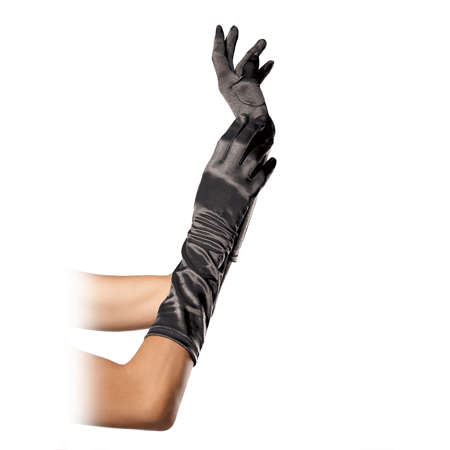 Ellenbogenlange Satin-Handschuhe Dessous online kaufen