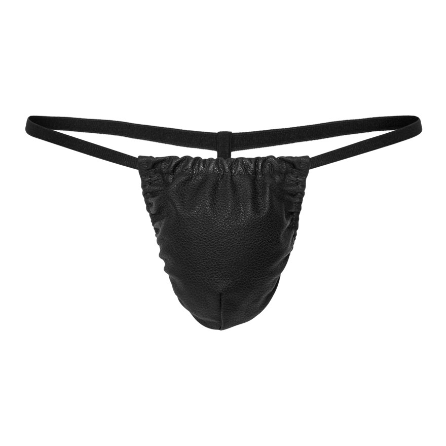 Exklusiver Leder-Tanga Dessous online kaufen