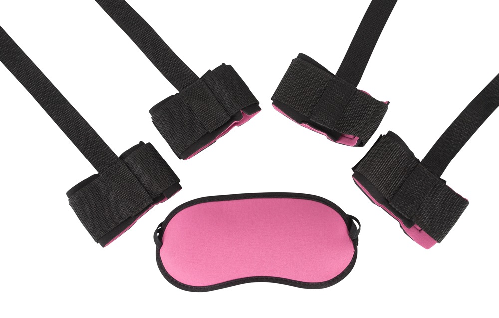 Fessel-Set, 5-teilig, Hand- und Fußfesseln plus Augenmaske Sonstige Erotikartikel online kaufen