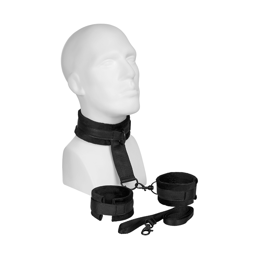 Fessel-Set aus weichem Plüsch, 3 Teile Dessous online kaufen