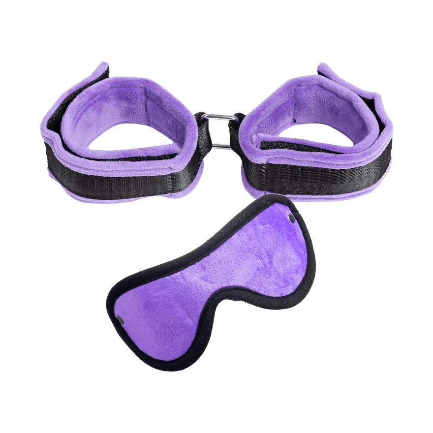 Fessel-Set mit Plüsch, 3 Teile Dessous online kaufen