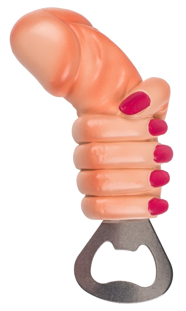 Flaschenöffner „Willi + Hand“, Kapselheber aus Metall Sonstige Erotikartikel online kaufen