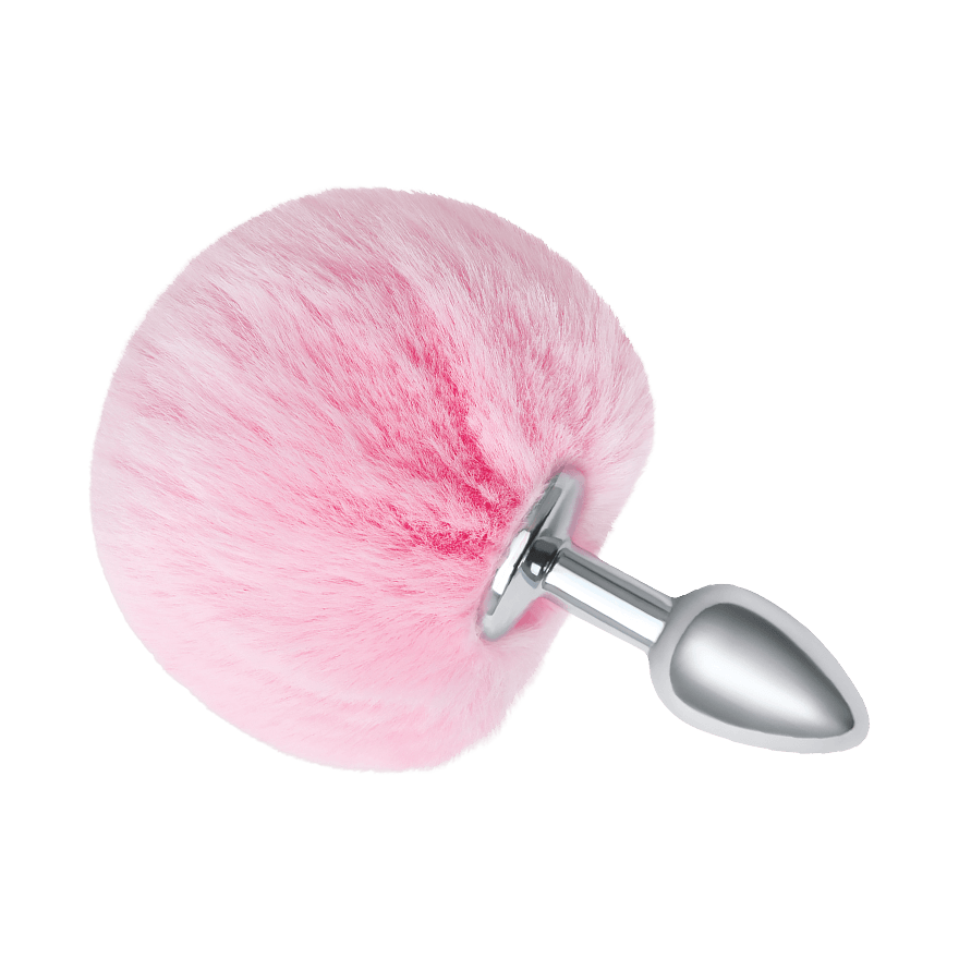 Fluffy Bunny Tail - Metal Butt Plug, 12 cm Sex-Spielzeuge online kaufen