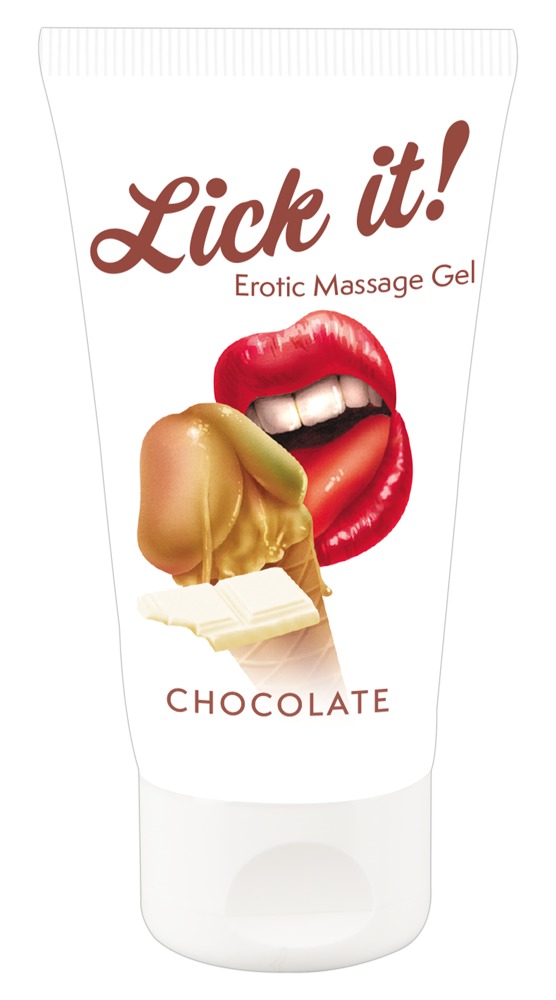 Gel "Erotic Massage Gel Chocolate“ mit Schokoladen-Aroma Drogerie online kaufen