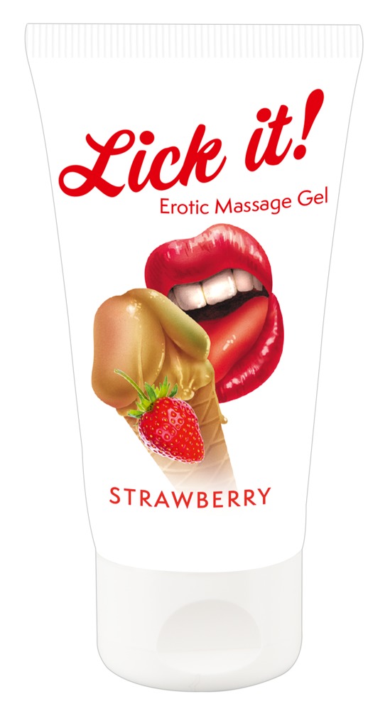 Gel “Erotic Massage Gel Strawberry“ mit Erdbeer-Aroma Drogerie online kaufen