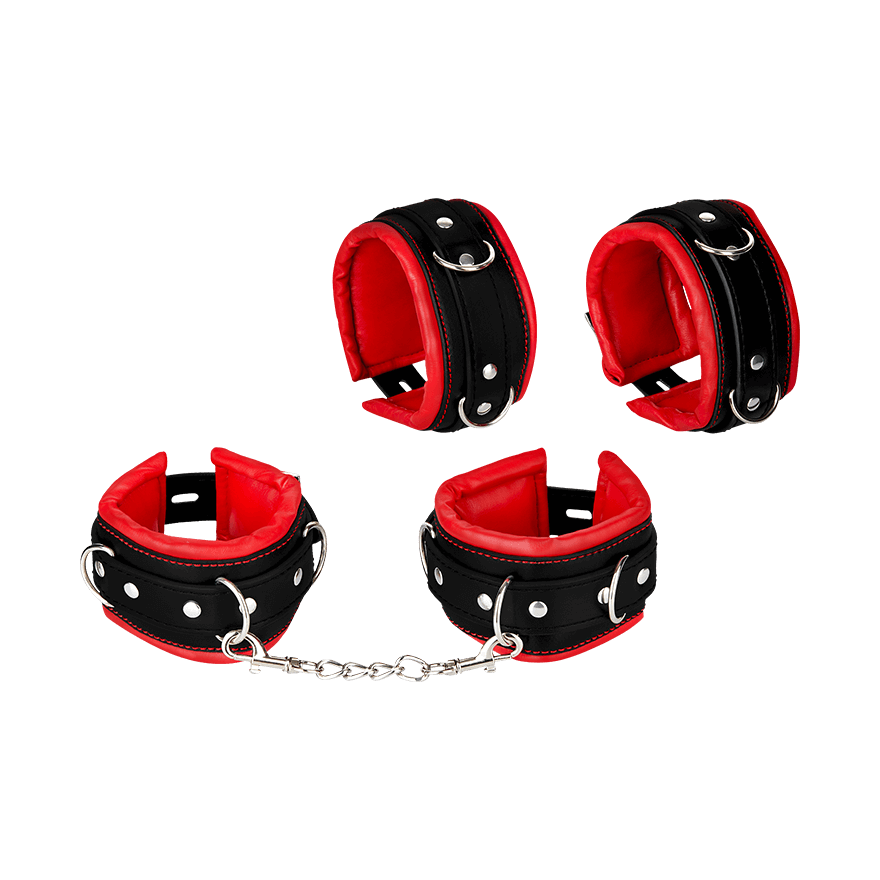 Gepolsterte Hand- und Fußfesseln BDSM online kaufen