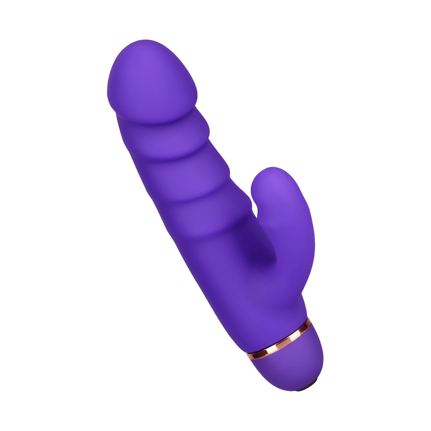 Gerippter Rabbit aus Silikon, 17cm Vibrator online kaufen