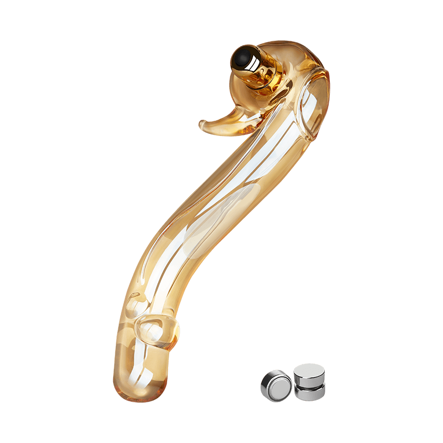 Geschwungener Glasvibrator, 18,5cm Vibrator online kaufen Geschwungener Glasvibrator, 18,5cm Vibrator online kaufen