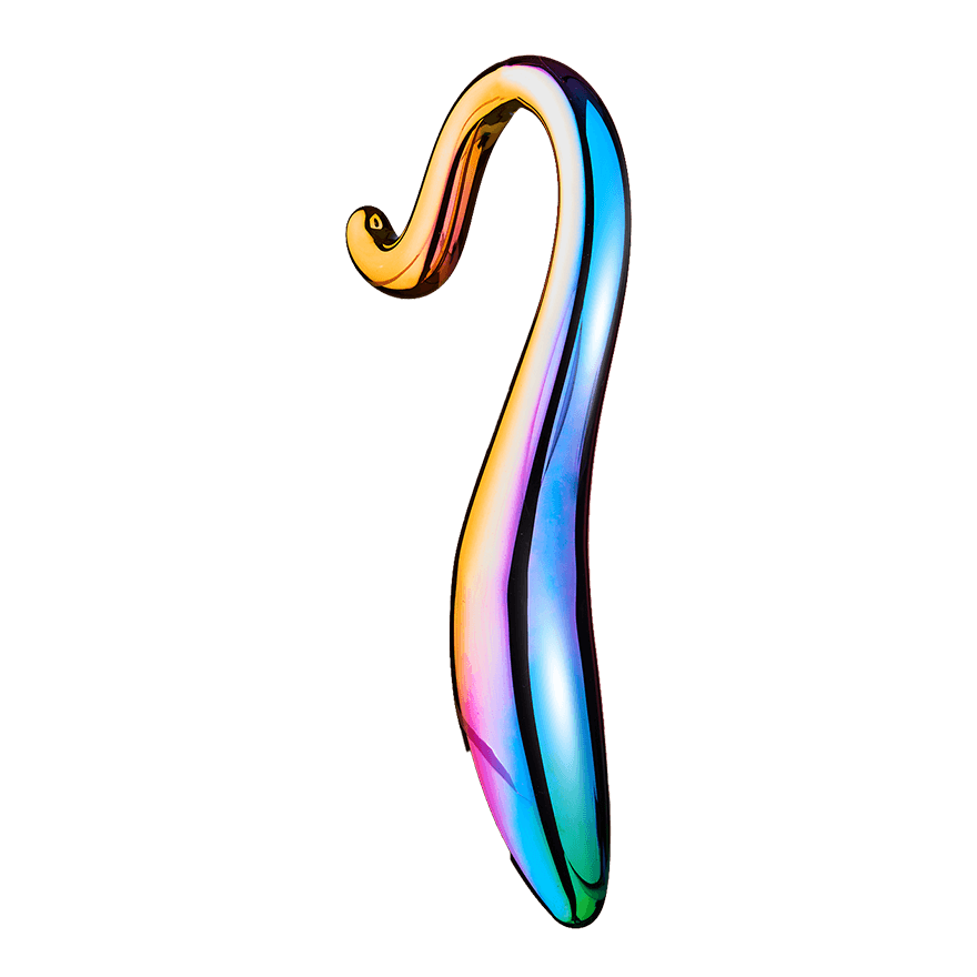 Glamour Glass - Elegant Curved Dildo, 18 cm Sex-Spielzeuge online kaufen