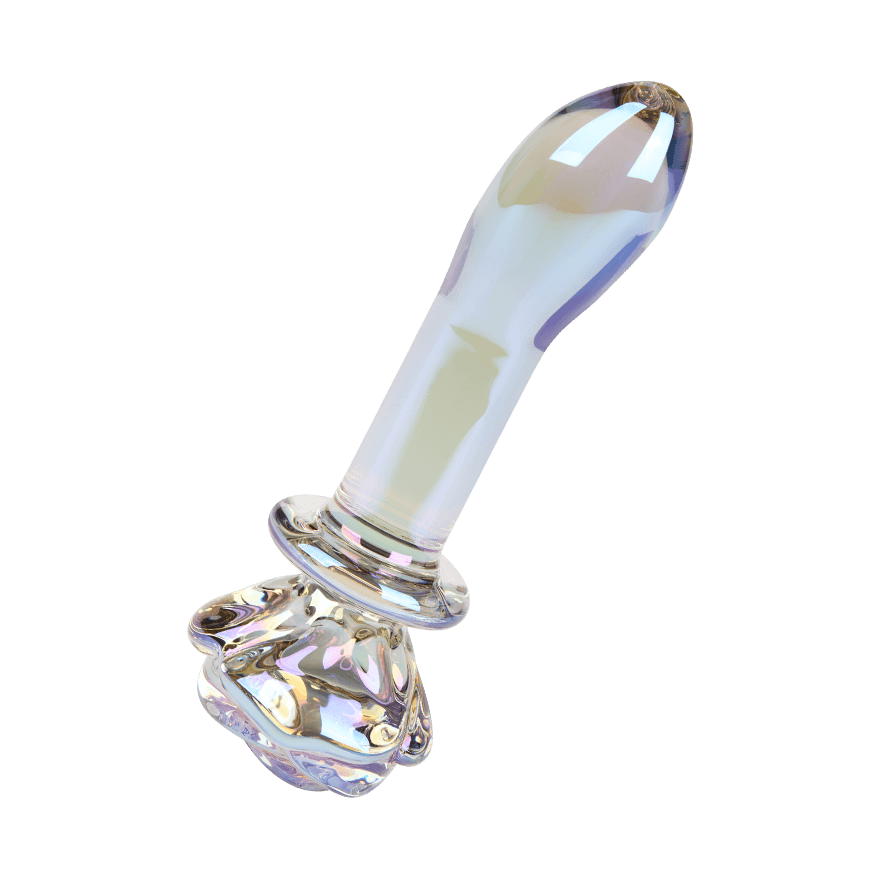Glas-Analplug mit rosenförmiger Basis, 14,2 cm Sex-Spielzeuge online kaufen Glas-Analplug mit rosenförmiger Basis, 14,2 cm Sex-Spielzeuge online kaufen