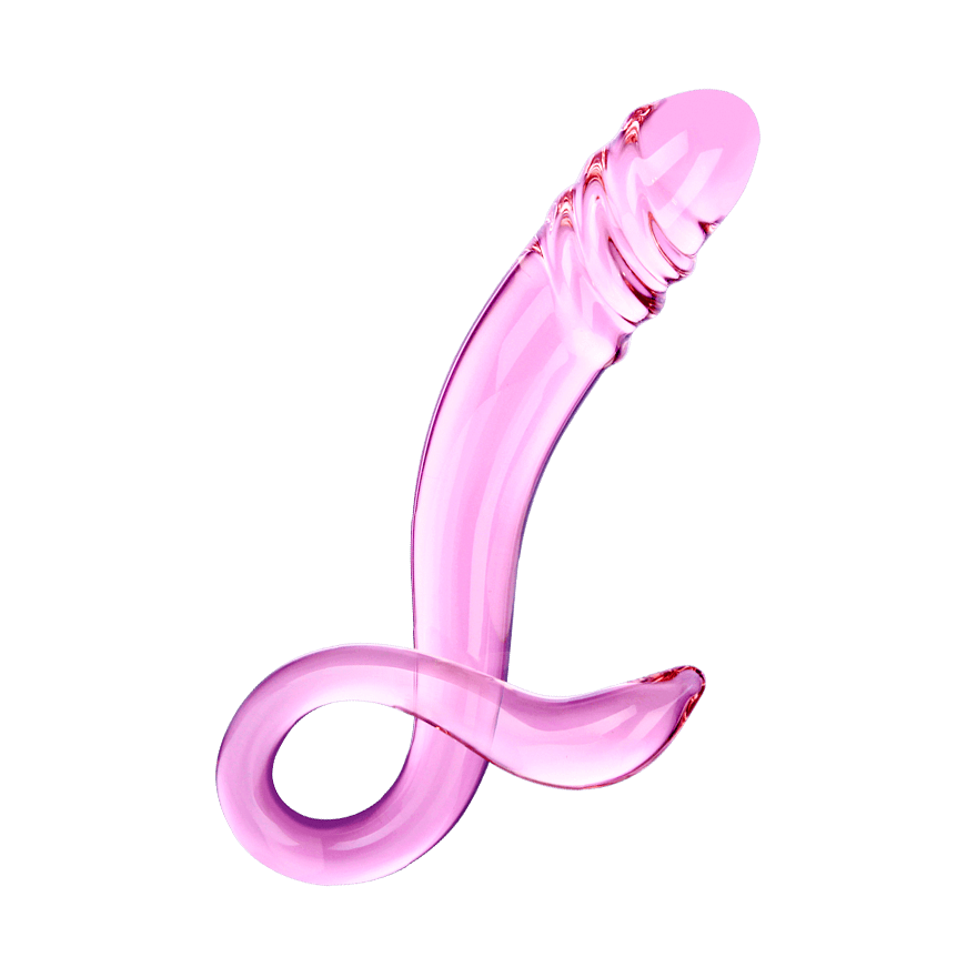 Glasdildo mit Klitorisreizer, 16,5 cm Sex-Spielzeuge online kaufen