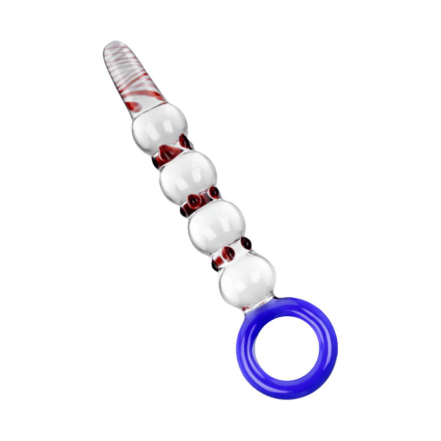 Glasdildo mit Kugel-Struktur, 22 cm Sex-Spielzeuge online kaufen