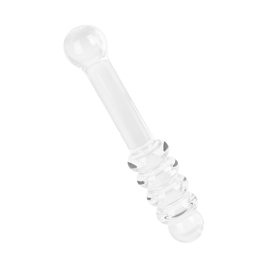 Glasdildo mit Kugelstruktur, 16,5 cm Sex-Spielzeuge online kaufen