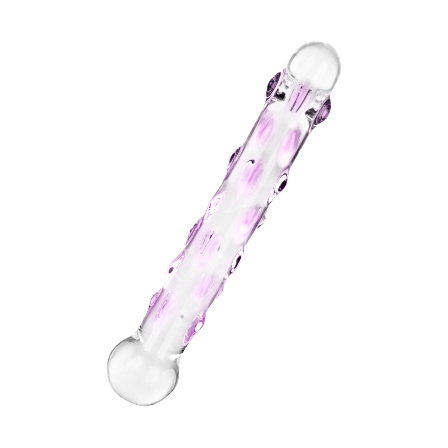 Glasdildo mit Noppen, 20,5 cm Sex-Spielzeuge online kaufen