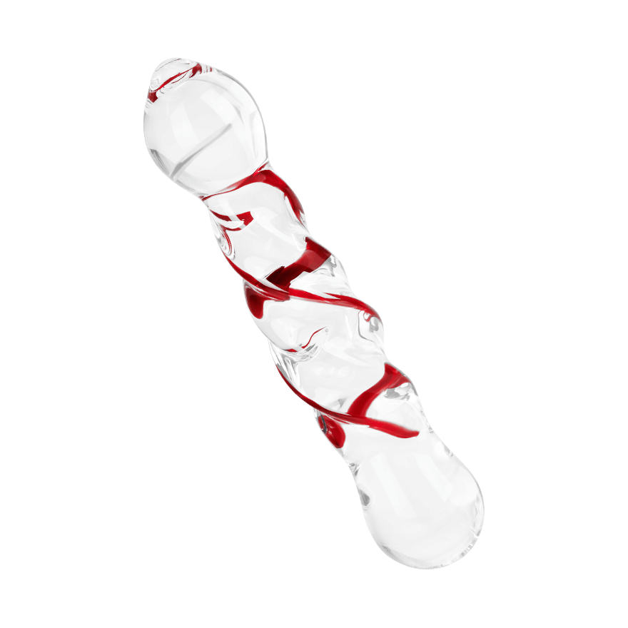 Glasdildo mit Spiralstruktur, 18 cm Sex-Spielzeuge online kaufen