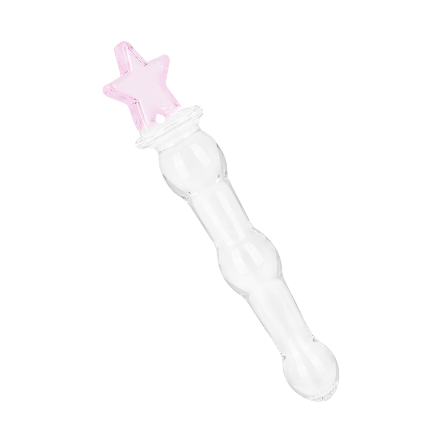 Glasdildo mit Sternchen, 21 cm Sex-Spielzeuge online kaufen