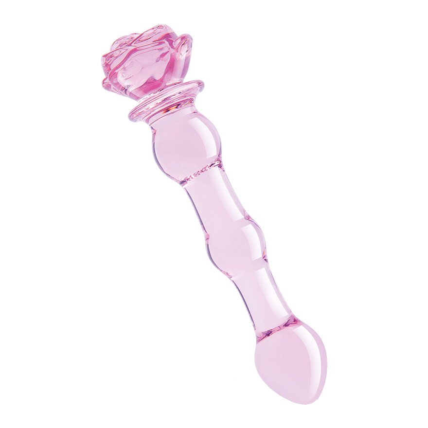 Glaze Glass - Rosebud Beaded Dildo, 20 cm Sex-Spielzeuge online kaufen Glaze Glass - Rosebud Beaded Dildo, 20 cm Sex-Spielzeuge online kaufen