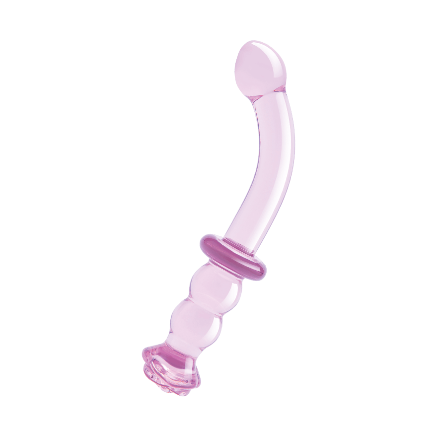 Glaze Glass - Rosebud G-Spot Dildo, 19 cm Sex-Spielzeuge online kaufen