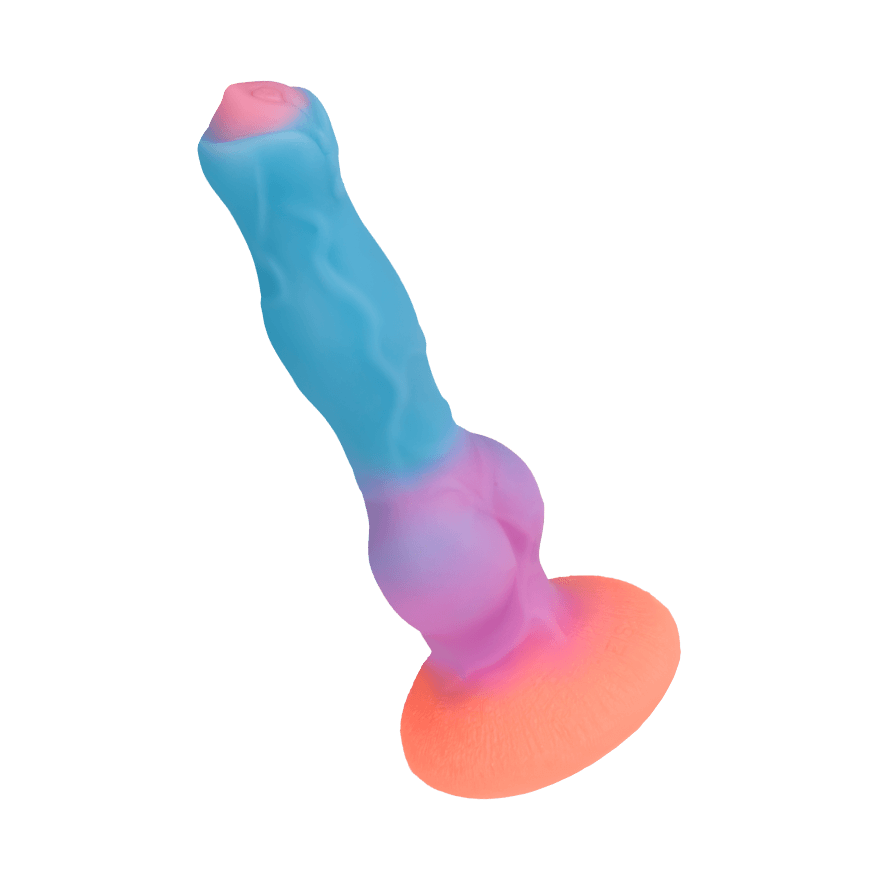 Glitzernder Naturvibrator mit Saugfuß, 22 cm Vibrator online kaufen