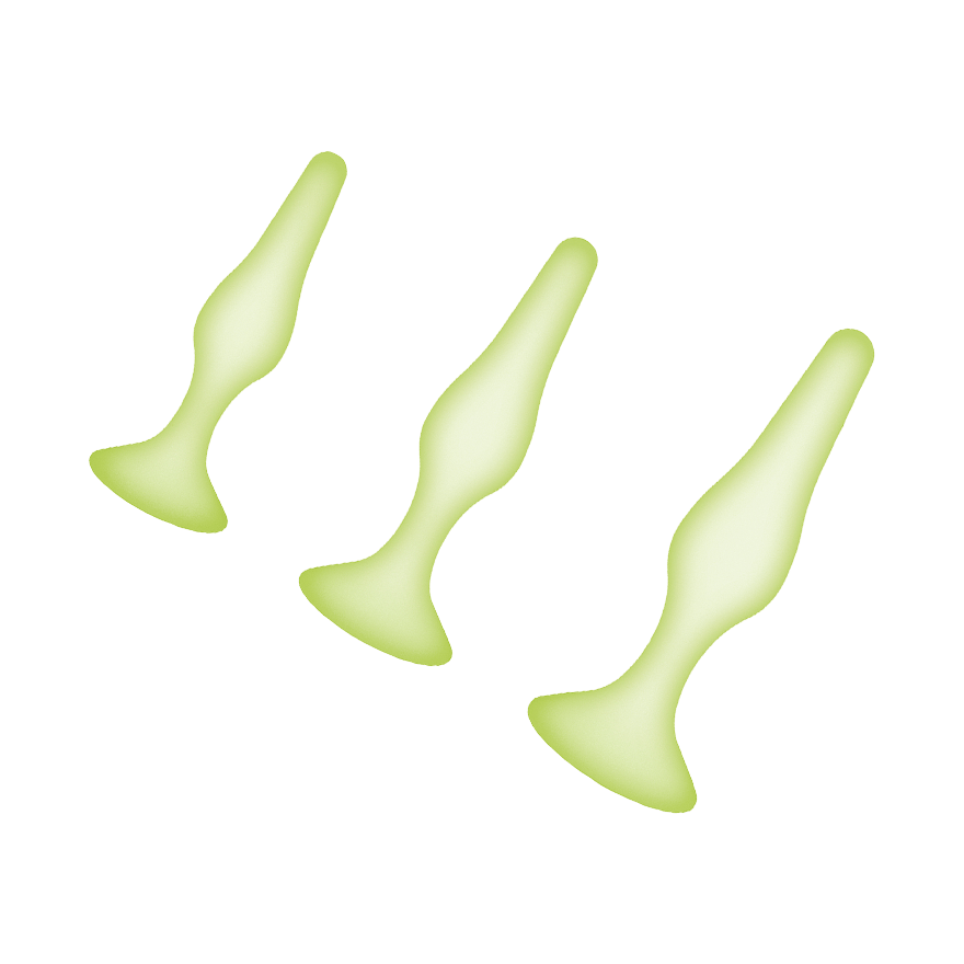 Glow in the Dark - Anal Training Kit, 3-teilig Sex-Spielzeuge online kaufen