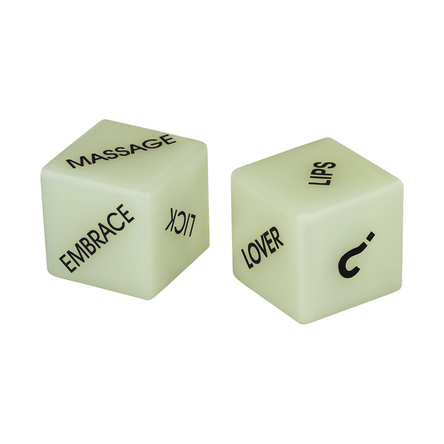 Glow in the Dark Love Dice, 2Stück Drogerie online kaufen