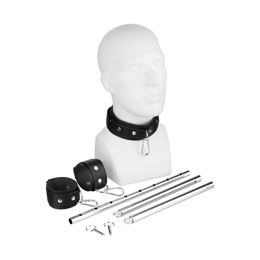 Hals- und Handfessel mit Stange, 7 Teile Dessous online kaufen