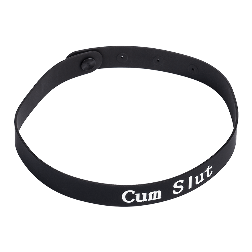 Halsband mit Aufschrift CUM SLUT BDSM online kaufen
