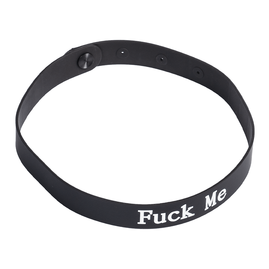Halsband mit Aufschrift FUCK ME BDSM online kaufen