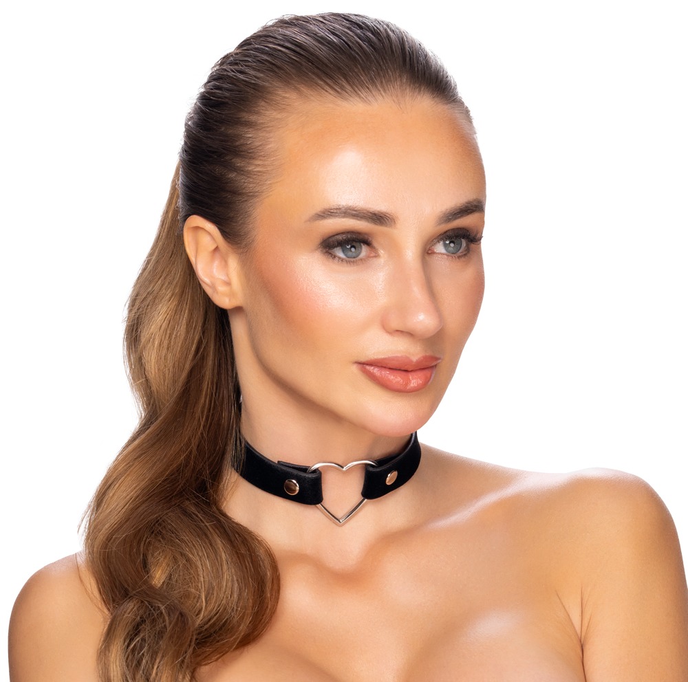 Halsband mit Metallherz Dessous online kaufen